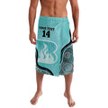 Custom Brisbane Heat Lavalava Indigenous Art - Grunge Style