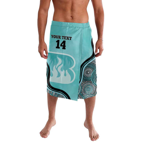 Custom Brisbane Heat Lavalava Indigenous Art - Grunge Style