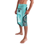 Custom Brisbane Heat Lavalava Indigenous Art - Grunge Style