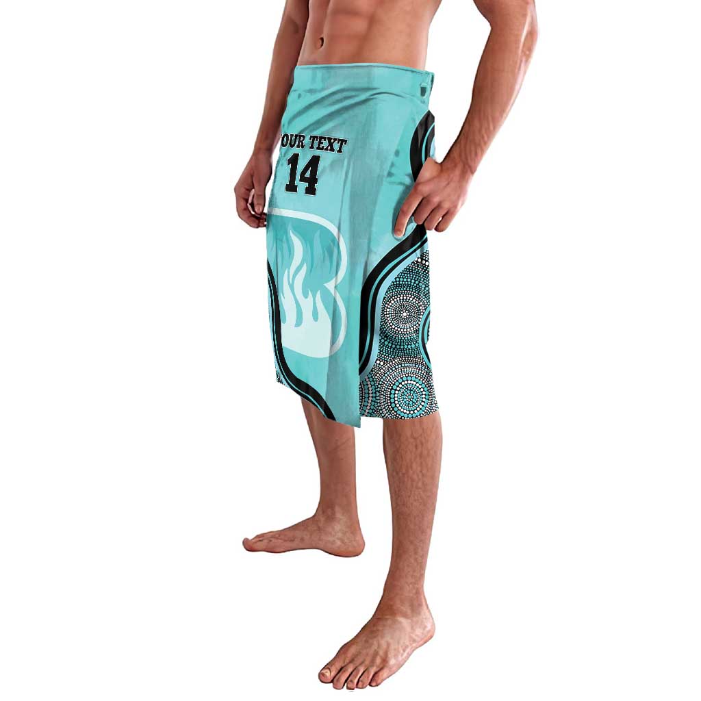 Custom Brisbane Heat Lavalava Indigenous Art - Grunge Style