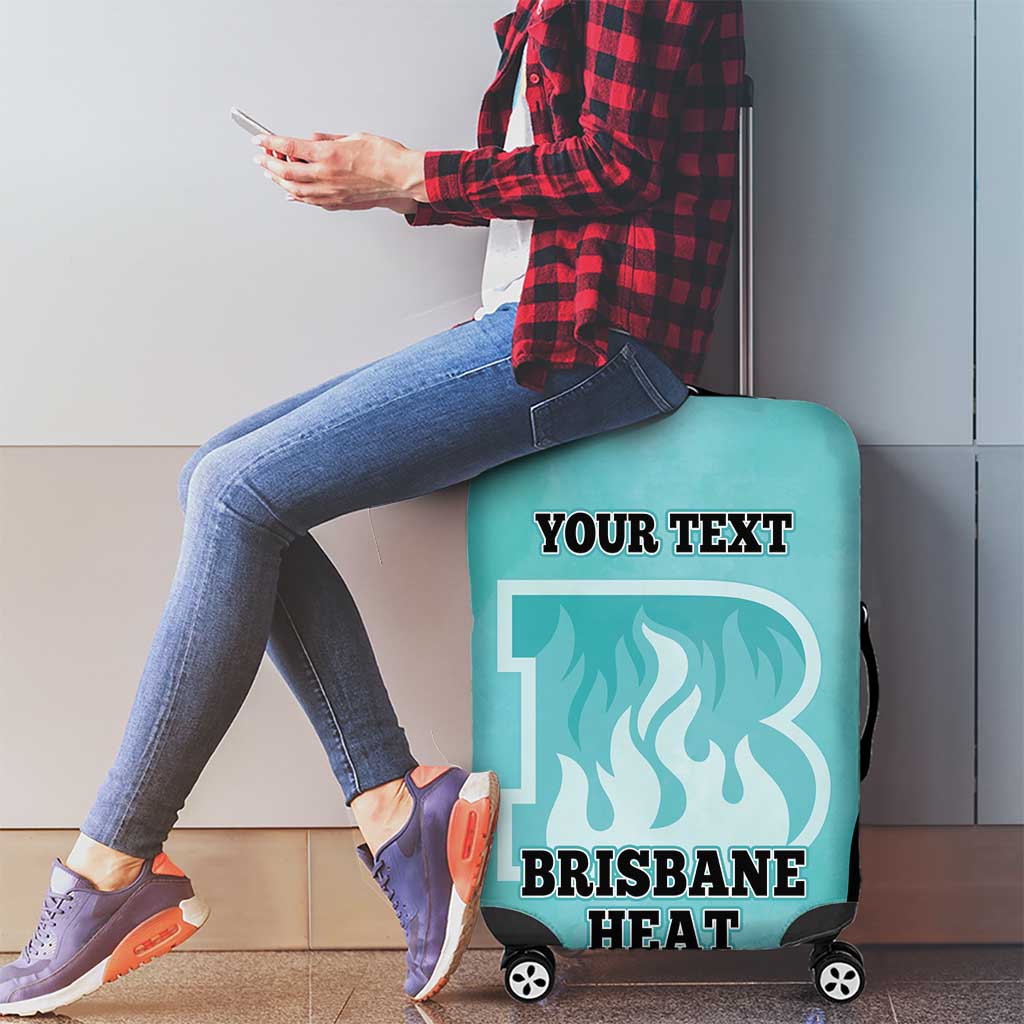 Custom Brisbane Heat Luggage Cover Indigenous Art - Grunge Style
