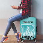 Custom Brisbane Heat Luggage Cover Indigenous Art - Grunge Style