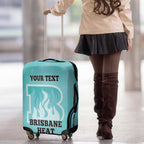 Custom Brisbane Heat Luggage Cover Indigenous Art - Grunge Style