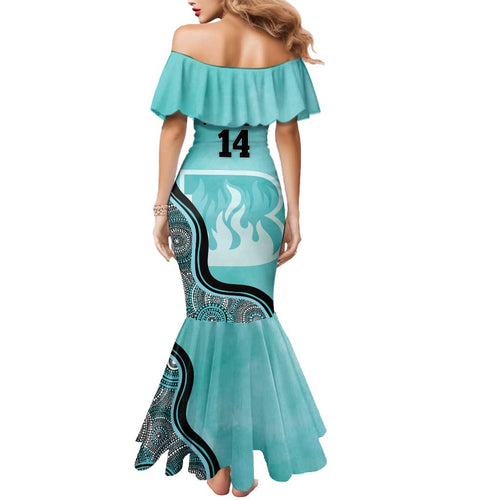 Custom Brisbane Heat Mermaid Dress Indigenous Art - Grunge Style