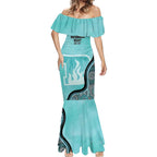 Custom Brisbane Heat Mermaid Dress Indigenous Art - Grunge Style