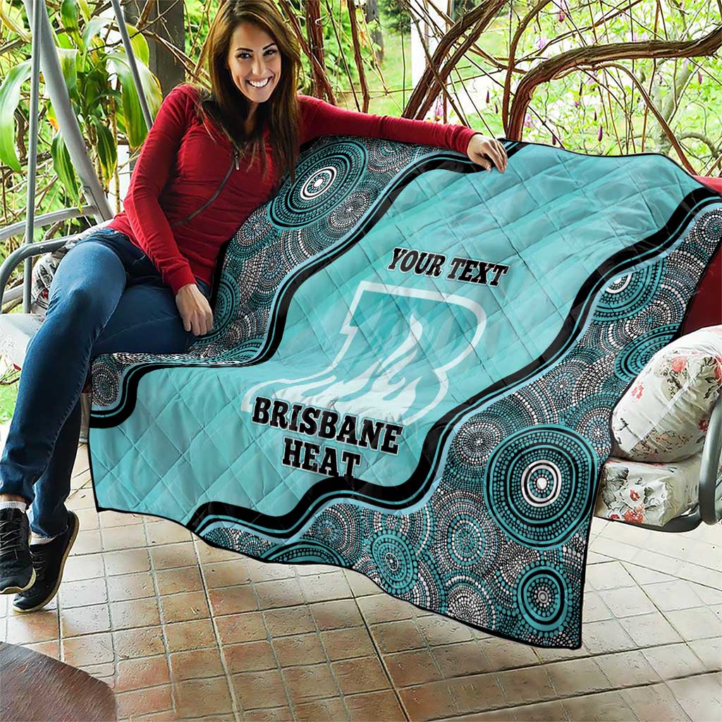 Custom Brisbane Heat Quilt Indigenous Art - Grunge Style