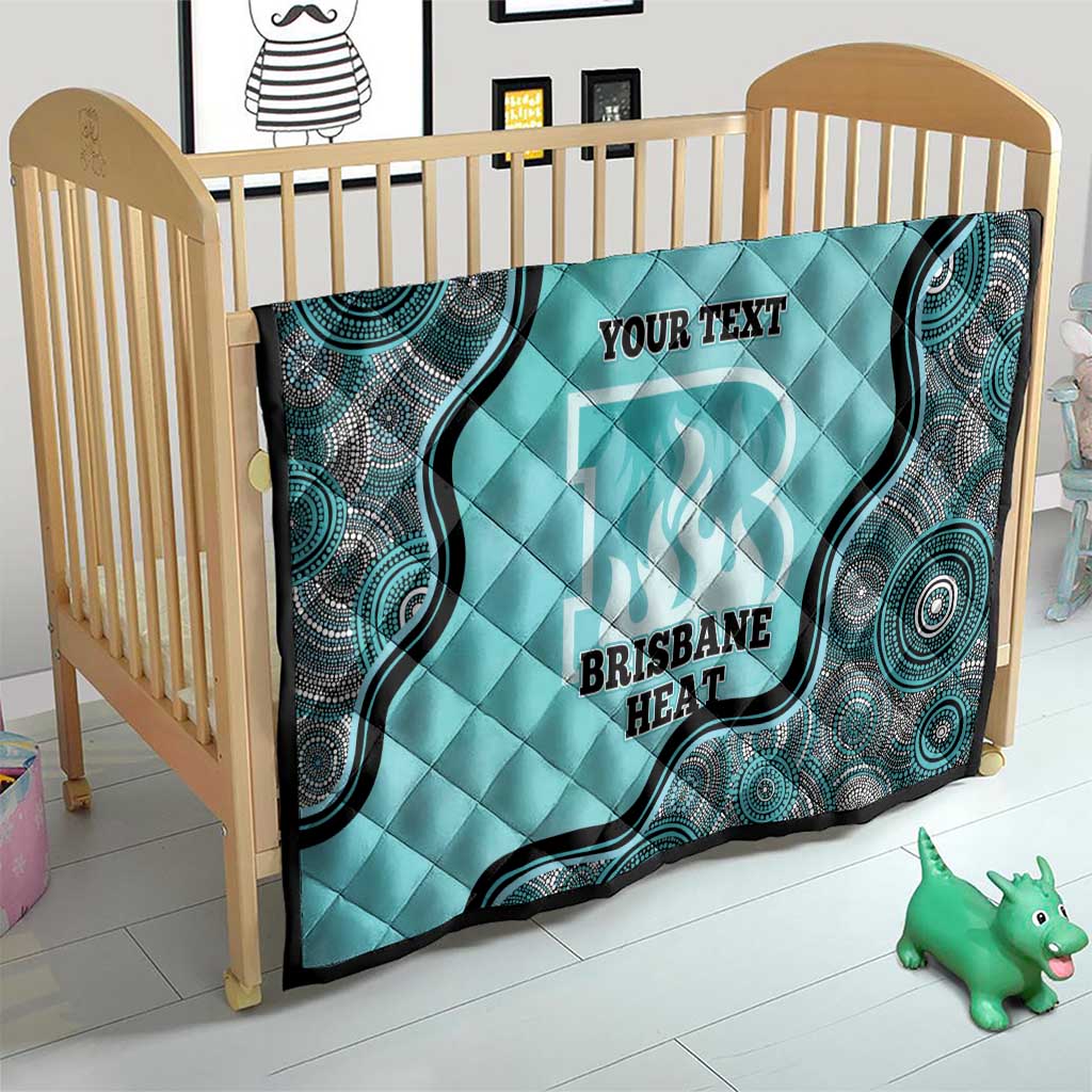 Custom Brisbane Heat Quilt Indigenous Art - Grunge Style