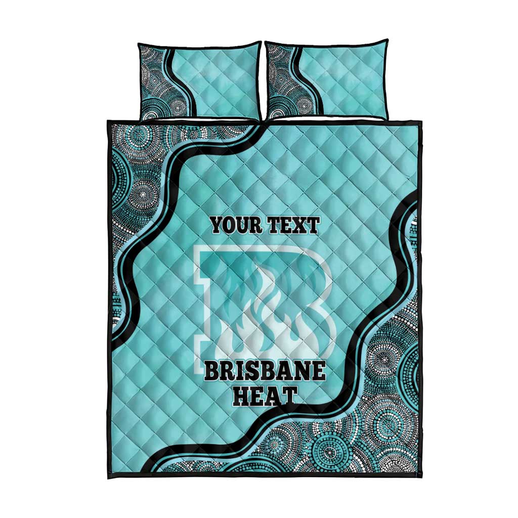 Custom Brisbane Heat Quilt Bed Set Indigenous Art - Grunge Style