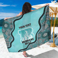 Custom Brisbane Heat Sarong Indigenous Art - Grunge Style