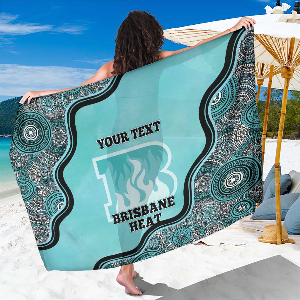 Custom Brisbane Heat Sarong Indigenous Art - Grunge Style