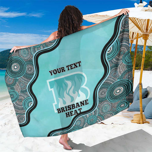 Custom Brisbane Heat Sarong Indigenous Art - Grunge Style