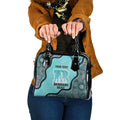 Custom Brisbane Heat Shoulder Handbag Indigenous Art - Grunge Style