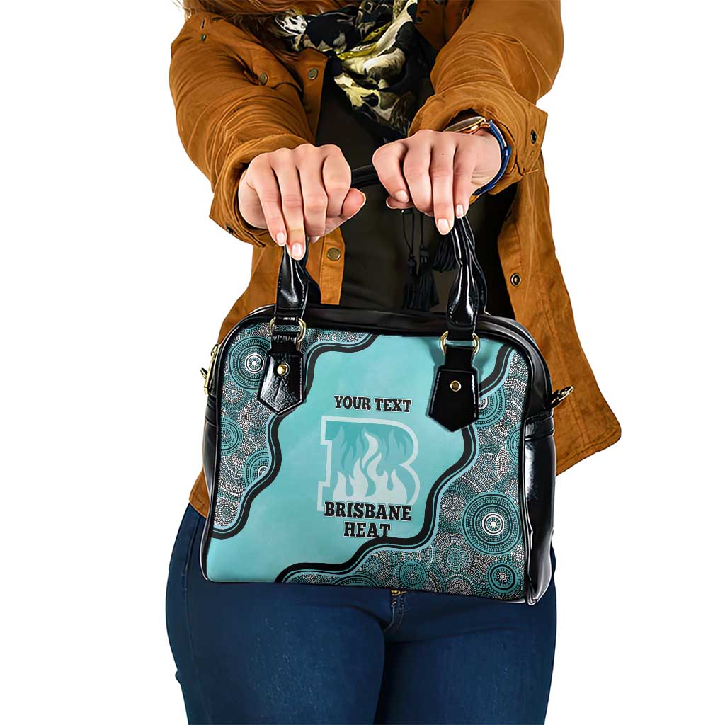 Custom Brisbane Heat Shoulder Handbag Indigenous Art - Grunge Style