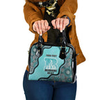Custom Brisbane Heat Shoulder Handbag Indigenous Art - Grunge Style