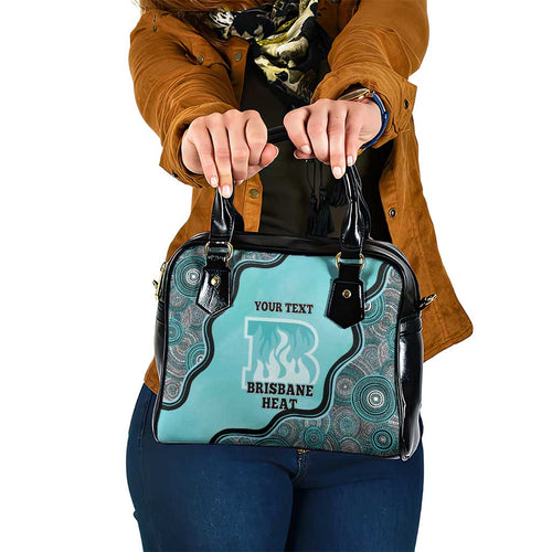 Custom Brisbane Heat Shoulder Handbag Indigenous Art - Grunge Style