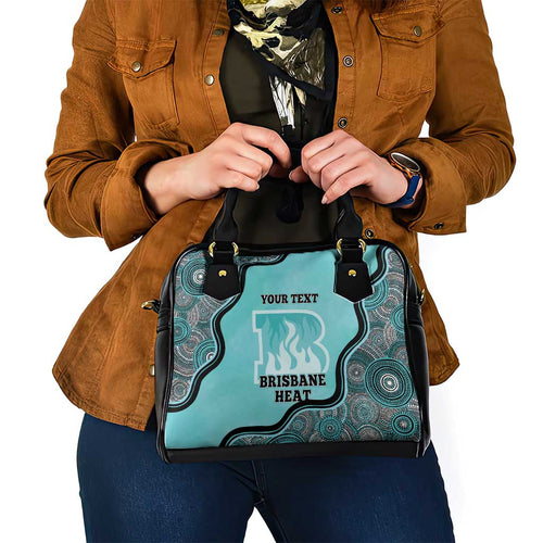 Custom Brisbane Heat Shoulder Handbag Indigenous Art - Grunge Style