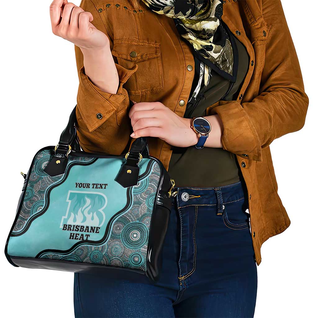 Custom Brisbane Heat Shoulder Handbag Indigenous Art - Grunge Style