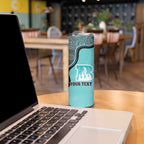 Custom Brisbane Heat Skinny Tumbler Indigenous Art - Grunge Style