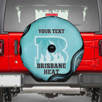 Custom Brisbane Heat Spare Tire Cover Indigenous Art - Grunge Style