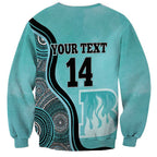 Custom Brisbane Heat Sweatshirt Indigenous Art - Grunge Style