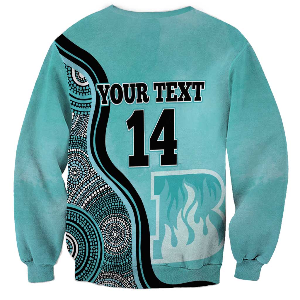 Custom Brisbane Heat Sweatshirt Indigenous Art - Grunge Style
