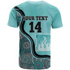 Custom Brisbane Heat T Shirt Indigenous Art - Grunge Style
