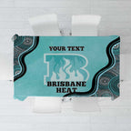 Custom Brisbane Heat Tablecloth Indigenous Art - Grunge Style