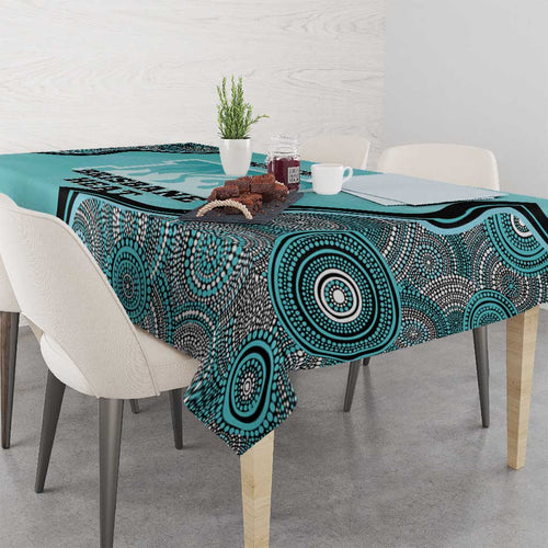Custom Brisbane Heat Tablecloth Indigenous Art - Grunge Style