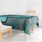 Custom Brisbane Heat Tablecloth Indigenous Art - Grunge Style