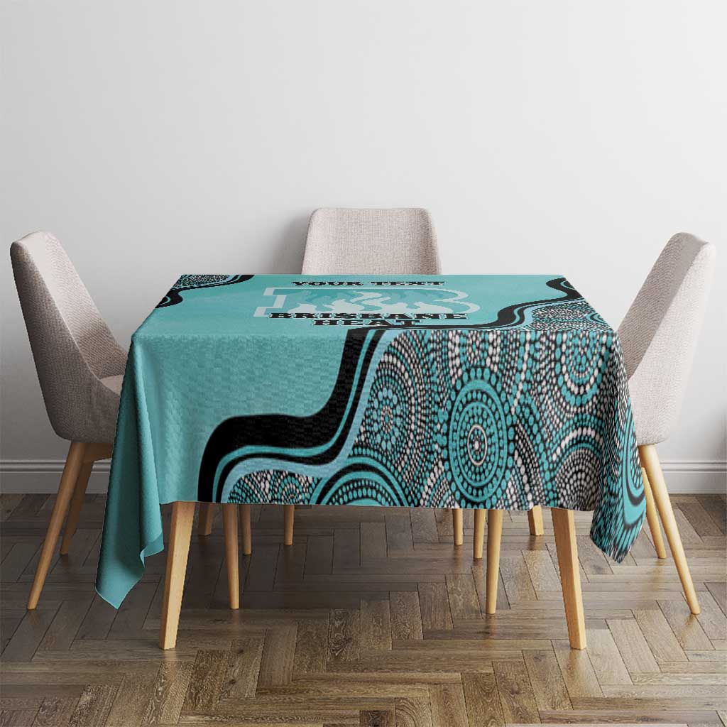 Custom Brisbane Heat Tablecloth Indigenous Art - Grunge Style
