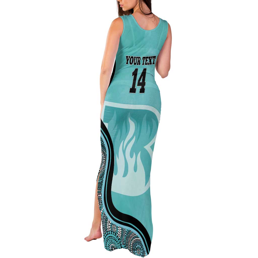 Custom Brisbane Heat Tank Maxi Dress Indigenous Art - Grunge Style