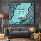 Custom Brisbane Heat Tapestry Indigenous Art - Grunge Style