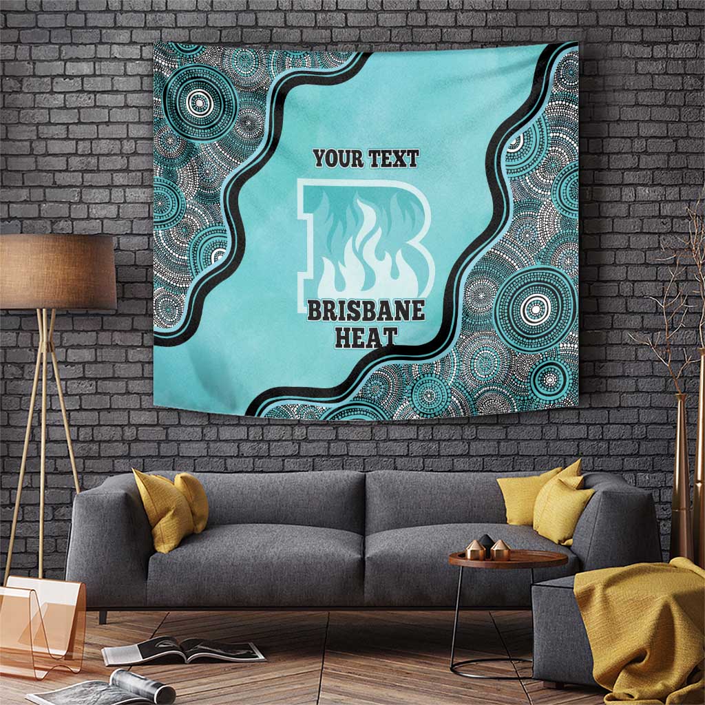 Custom Brisbane Heat Tapestry Indigenous Art - Grunge Style