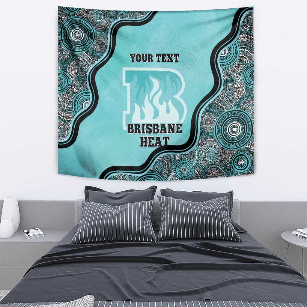 Custom Brisbane Heat Tapestry Indigenous Art - Grunge Style