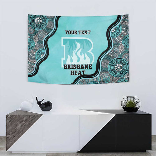 Custom Brisbane Heat Tapestry Indigenous Art - Grunge Style