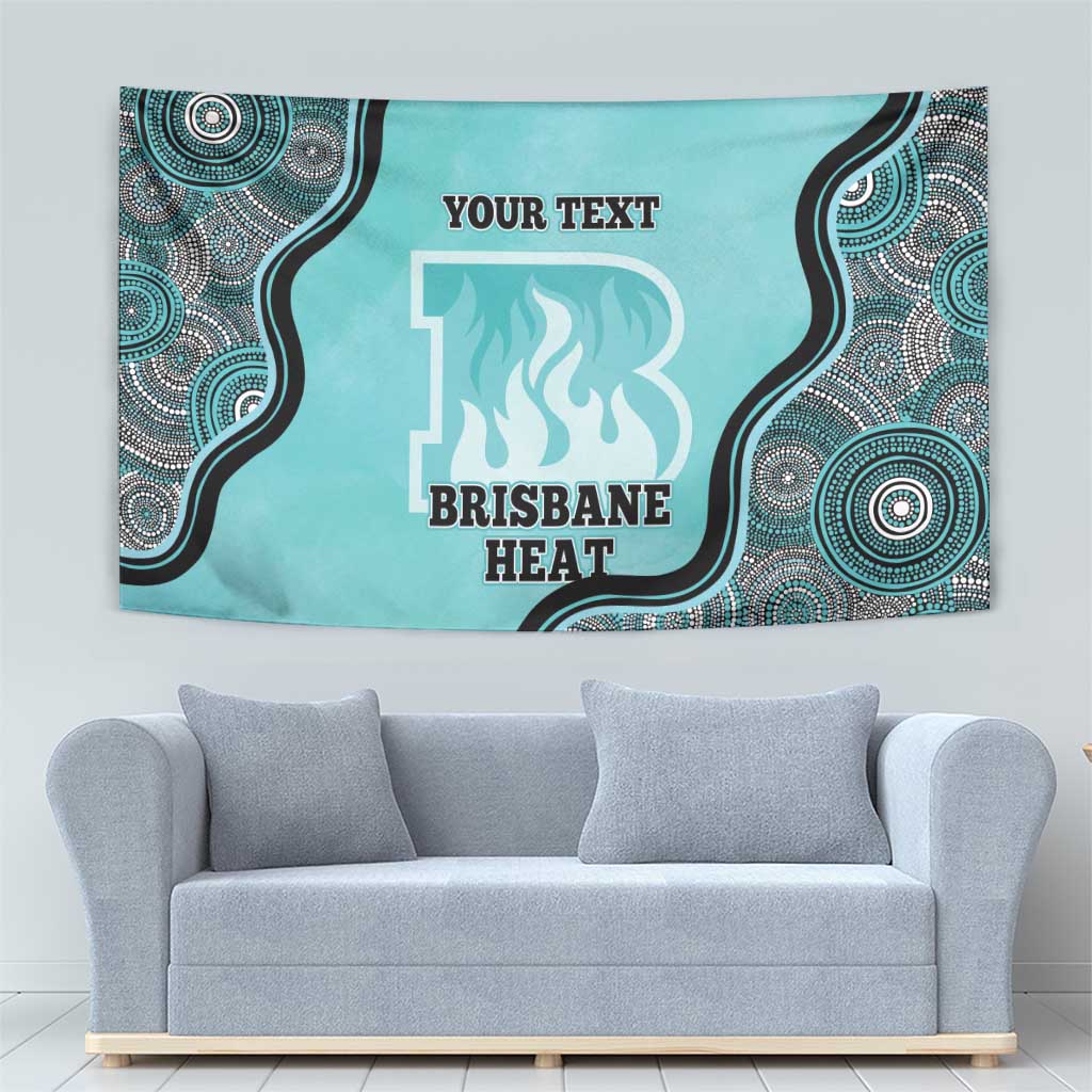 Custom Brisbane Heat Tapestry Indigenous Art - Grunge Style