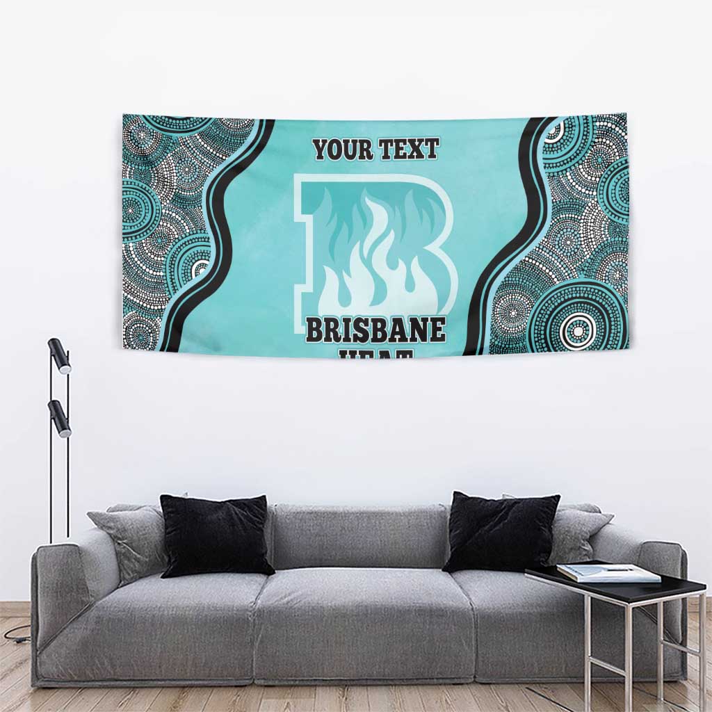 Custom Brisbane Heat Tapestry Indigenous Art - Grunge Style