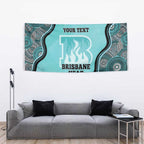 Custom Brisbane Heat Tapestry Indigenous Art - Grunge Style