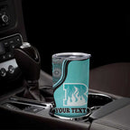Custom Brisbane Heat Tumbler Cup Indigenous Art - Grunge Style