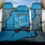 Custom Adelaide Strikers Back Car Seat Cover Indigenous Art - Grunge Style
