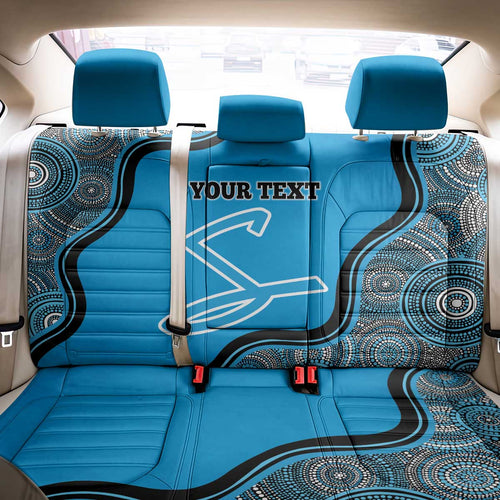 Custom Adelaide Strikers Back Car Seat Cover Indigenous Art - Grunge Style