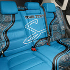 Custom Adelaide Strikers Back Car Seat Cover Indigenous Art - Grunge Style