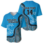 Custom Adelaide Strikers Baseball Jersey Indigenous Art - Grunge Style