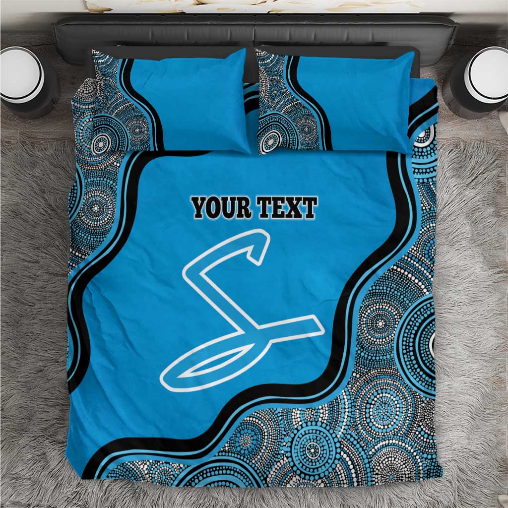 Custom Adelaide Strikers Bedding Set Indigenous Art - Grunge Style