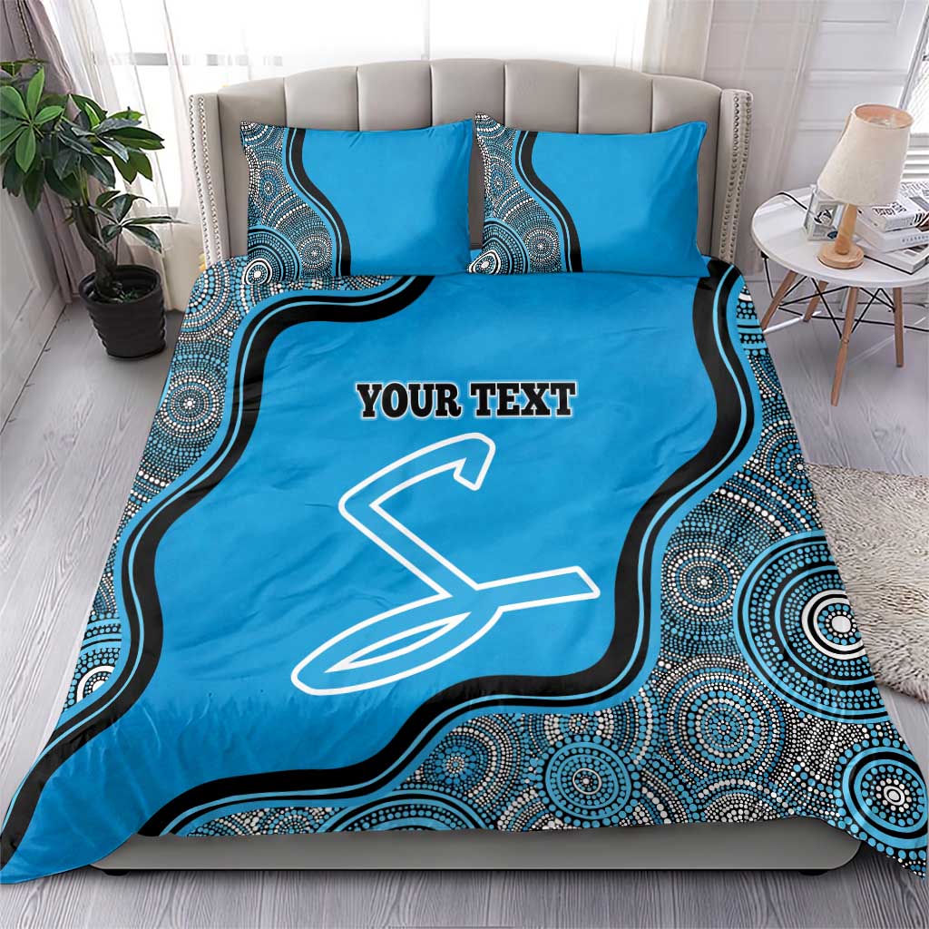 Custom Adelaide Strikers Bedding Set Indigenous Art - Grunge Style