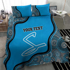 Custom Adelaide Strikers Bedding Set Indigenous Art - Grunge Style