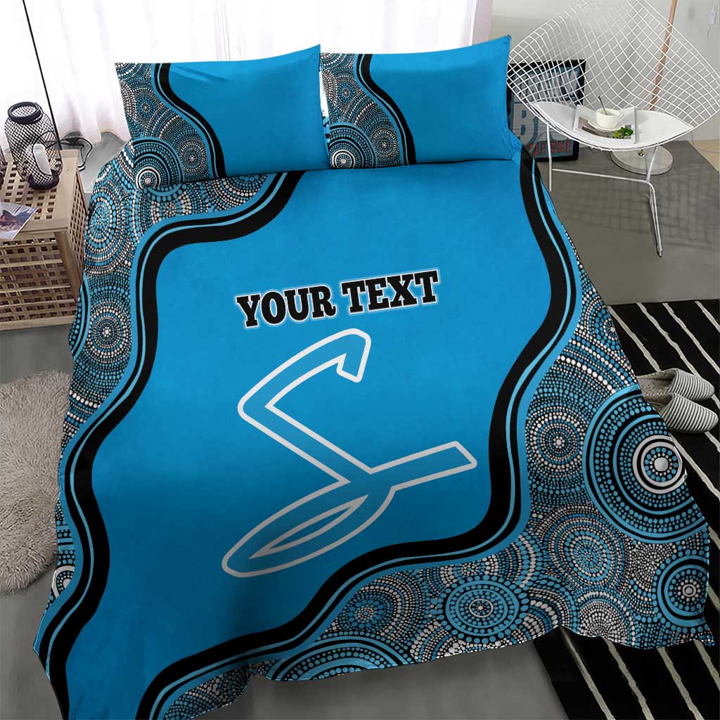 Custom Adelaide Strikers Bedding Set Indigenous Art - Grunge Style