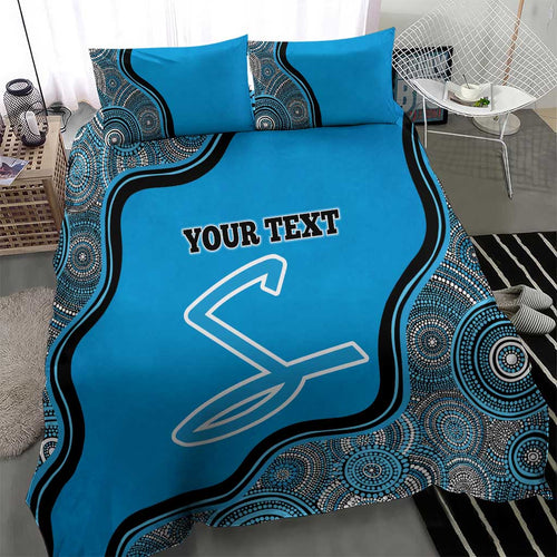 Custom Adelaide Strikers Bedding Set Indigenous Art - Grunge Style