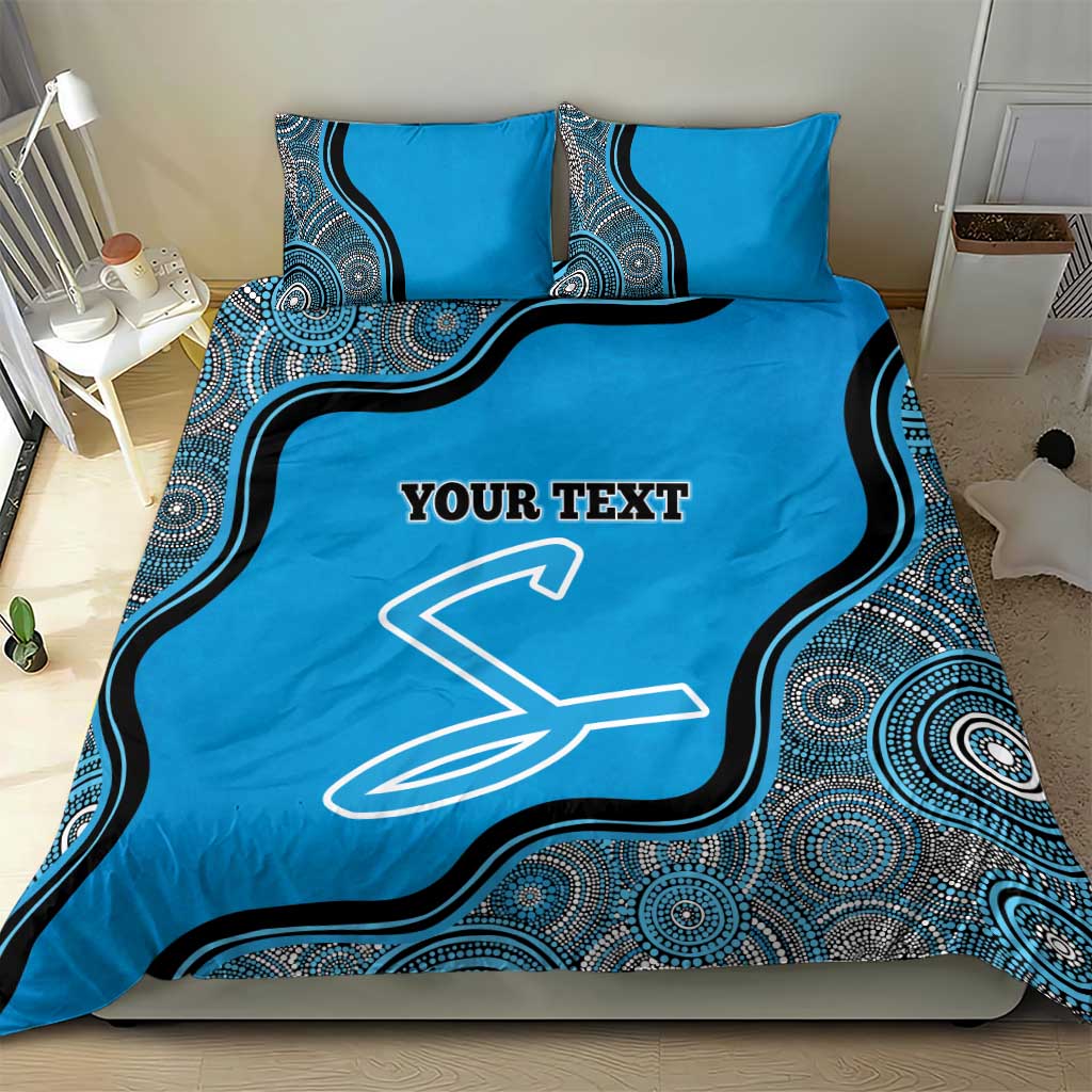 Custom Adelaide Strikers Bedding Set Indigenous Art - Grunge Style