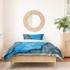Custom Adelaide Strikers Bedding Set Indigenous Art - Grunge Style